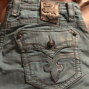 Authentic used Rock Revival denim shorts